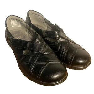 Air Flex Albany 29473Strap Black Women's Size 9.5 W Comfort Shoes